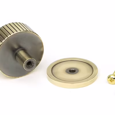 Aged Brass Judd Cabinet Knob - 38mm (Plain) - Image 3