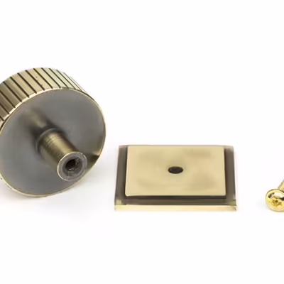 Aged Brass Judd Cabinet Knob - 38mm (Square) - Image 3