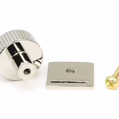 Polished Nickel Judd Cabinet Knob - 25mm (Plain) - Image 3