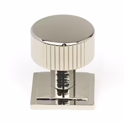 Polished Nickel Judd Cabinet Knob - 25mm (Plain)