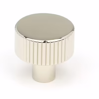 Polished Nickel Judd Cabinet Knob - 25mm (No rose)