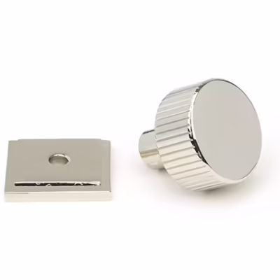 Polished Nickel Judd Cabinet Knob - 25mm (Square) - Image 3