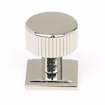 Polished Nickel Judd Cabinet Knob - 25mm (Square)