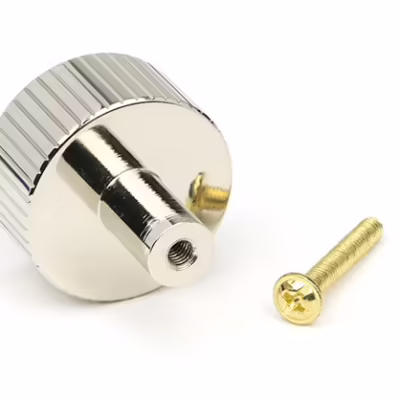 Polished Nickel Judd Cabinet Knob - 32mm (No rose) - Image 3