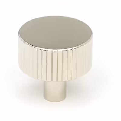 Polished Nickel Judd Cabinet Knob - 32mm (No rose)