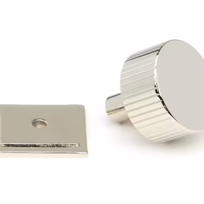 Polished Nickel Judd Cabinet Knob - 32mm (Square) - Image 2