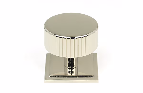 Polished Nickel Judd Cabinet Knob - 38mm (Square)
