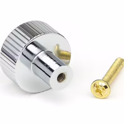 Polished Chrome Judd Cabinet Knob - 25mm (No rose) - Image 3
