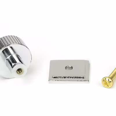 Polished Chrome Judd Cabinet Knob - 25mm (Square) - Image 3
