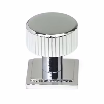 Polished Chrome Judd Cabinet Knob - 25mm (Square)