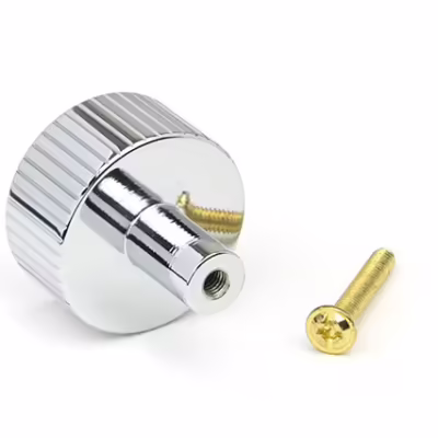 Polished Chrome Judd Cabinet Knob - 32mm (No rose) - Image 3