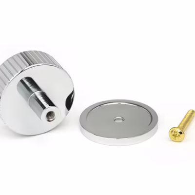 Polished Chrome Judd Cabinet Knob - 38mm (Plain) - Image 3