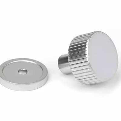 Satin Chrome Judd Cabinet Knob - 25mm (Plain) - Image 3