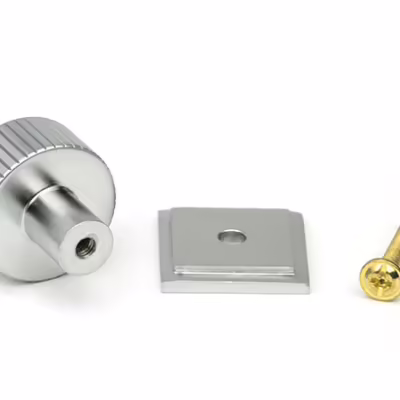 Satin Chrome Judd Cabinet Knob - 25mm (Square) - Image 3