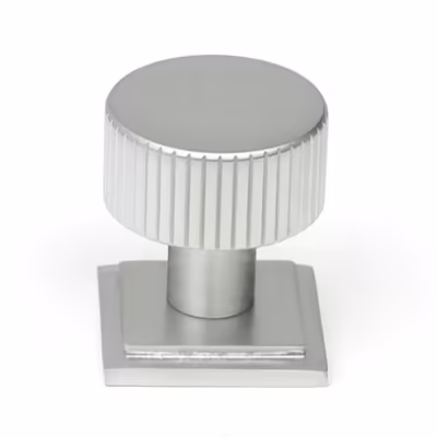 Satin Chrome Judd Cabinet Knob - 25mm (Square)