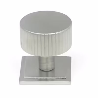 Satin Chrome Judd Cabinet Knob - 32mm (Square)