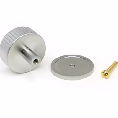 Satin Chrome Judd Cabinet Knob - 38mm (Plain) - Image 3