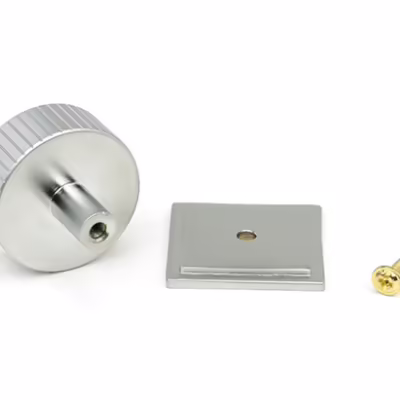 Satin Chrome Judd Cabinet Knob - 38mm (Square) - Image 3