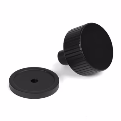Matt Black Judd Cabinet Knob - 32mm (Plain) - Image 3