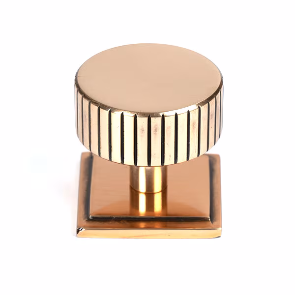 Polished Bronze Judd Cabinet Knob - 38mm (Square)