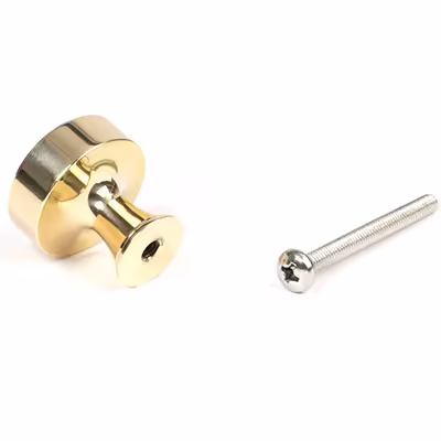 Polished Brass Scully Cabinet Knob - 25mm - Image 3