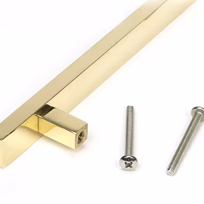Polished Brass Scully Pull Handle - Large - Image 3