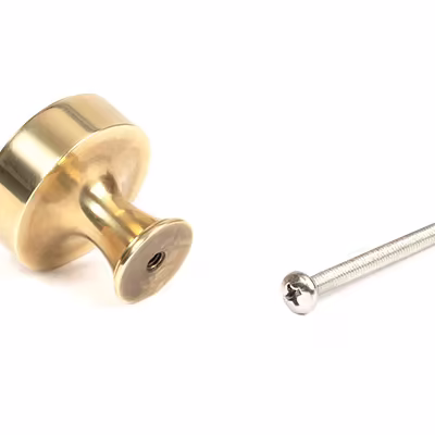 Aged Brass Scully Cabinet Knob - 32mm - Image 3