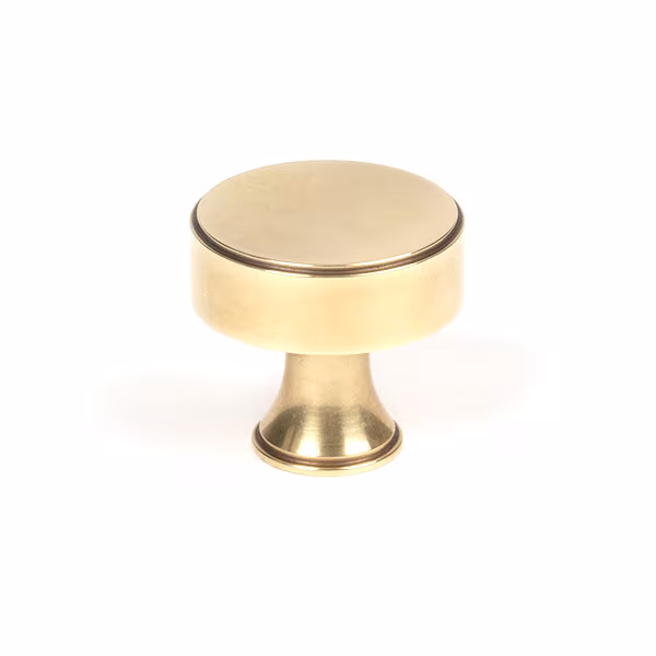 Aged Brass Scully Cabinet Knob - 32mm