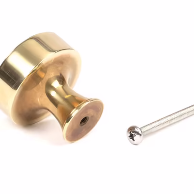 Aged Brass Scully Cabinet Knob - 38mm - Image 3