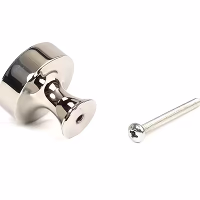 Polished Nickel Scully Cabinet Knob - 32mm - Image 3