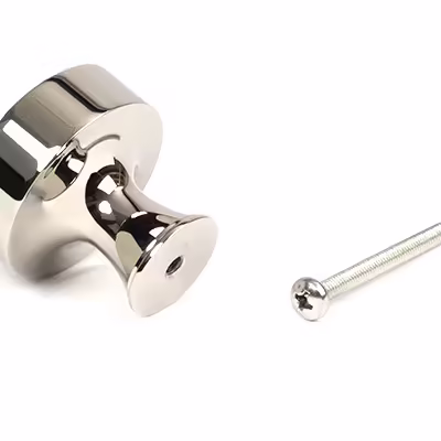 Polished Nickel Scully Cabinet Knob - 38mm - Image 3