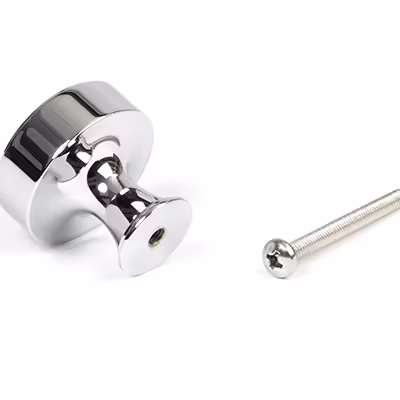 Polished Chrome Scully Cabinet Knob - 32mm - Image 3