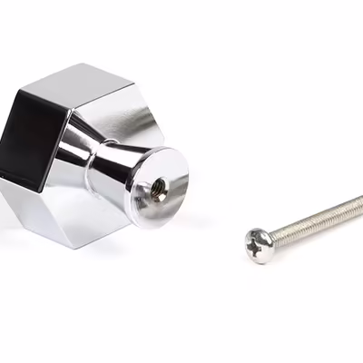 Polished Chrome Kahlo Cabinet Knob - 38mm - Image 3