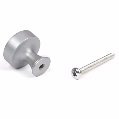 Satin Chrome Scully Cabinet Knob - 25mm - Image 3