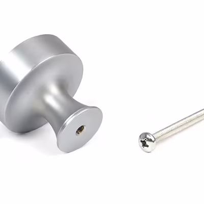 Satin Chrome Scully Cabinet Knob - 38mm - Image 3
