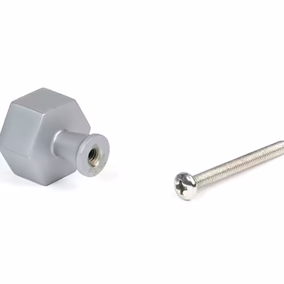 Satin Chrome Kahlo Cabinet Knob - 25mm - Image 3