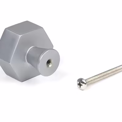Satin Chrome Kahlo Cabinet Knob - 38mm - Image 3