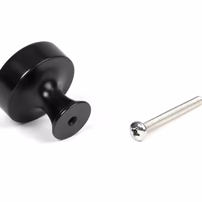 Matt Black Scully Cabinet Knob - 32mm - Image 3