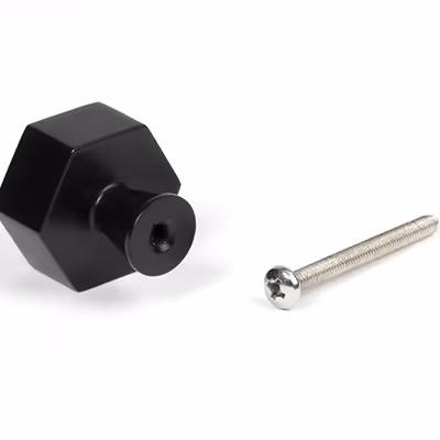 Matt Black Kahlo Cabinet Knob - 32mm - Image 3