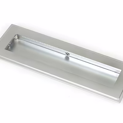 Satin Chrome 175mm Art Deco Rectangular Pull