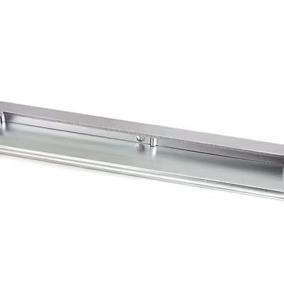 Satin Chrome 250mm Art Deco Rectangular Pull