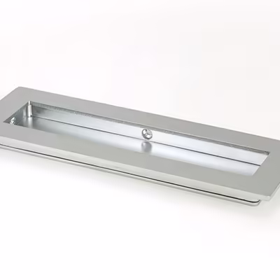 Satin Chrome 175mm Plain Rectangular Pull