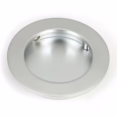Satin Chrome 75mm Plain Round Pull