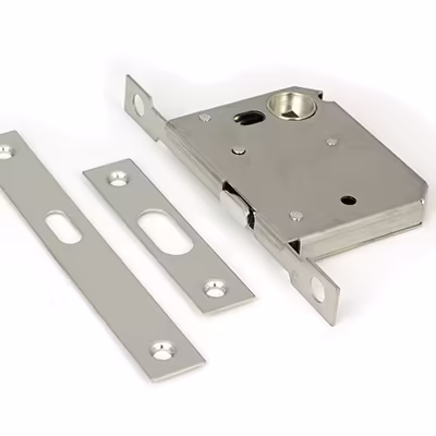 Polished Chrome 50mm Sliding Door Lock