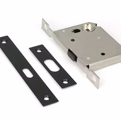 Matt Black 50mm Sliding Door Lock