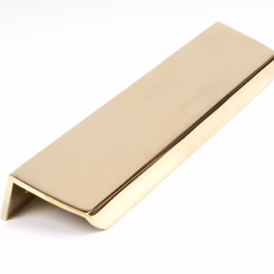 Polished Brass 200mm Moore Edge Pull
