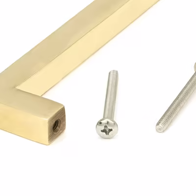 Aged Brass Albers Pull Handle - Medium - Image 3