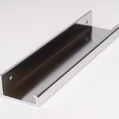 Polished Chrome 200mm Plain Edge Pull - Image 2