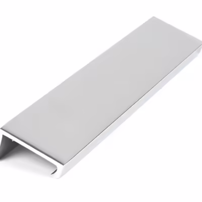 Polished Chrome 200mm Plain Edge Pull - Image 1