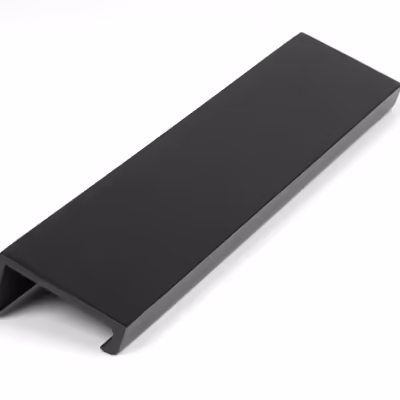 Matt Black 200mm Plain Edge Pull